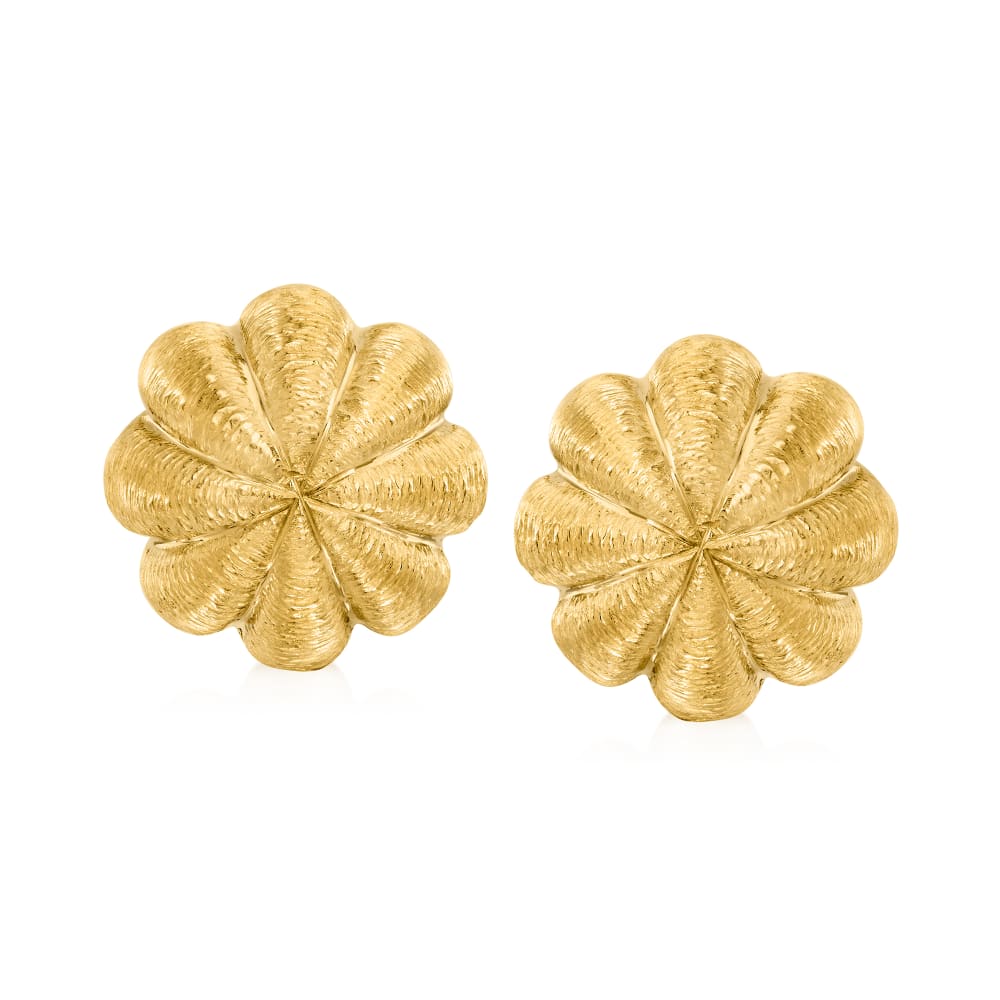 C. 2000 Vintage Tiffany Jewelry 18kt Yellow Gold Acorn Domed Clip