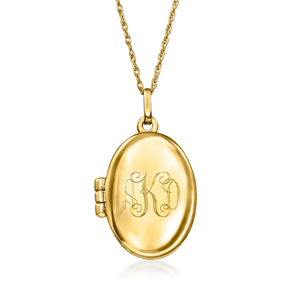 Yellow gold sales locket necklace
