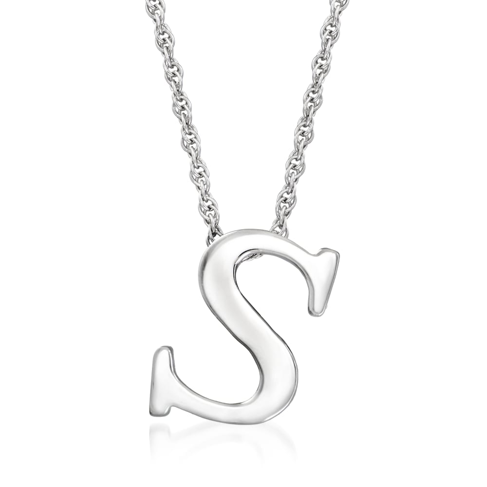 Lower Case Initial Necklace, Sterling Silver, Lowercase Initial Jewelry,  Gift for Her, Personalized Letter Necklace - Etsy