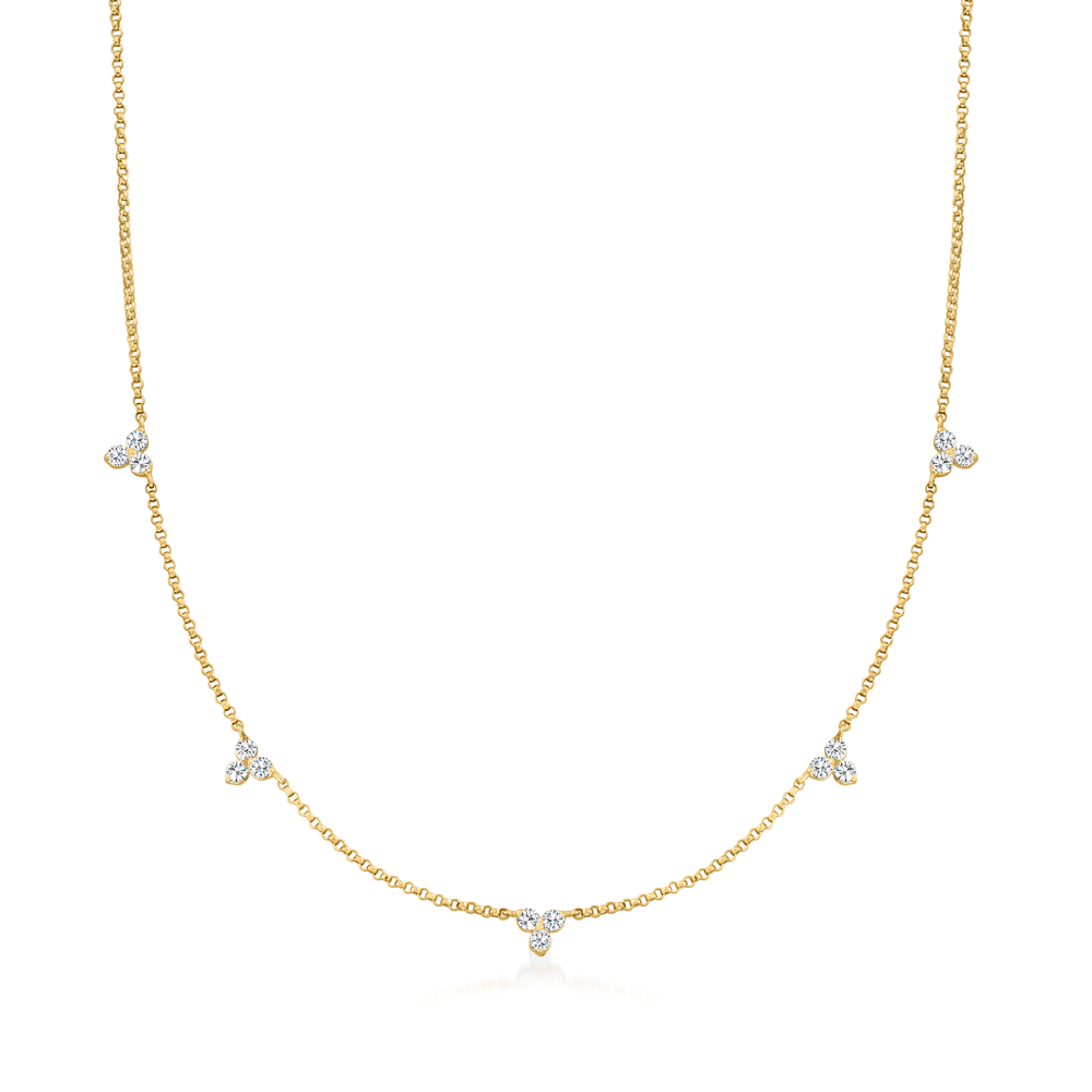 Large Floating Diamond Necklace – The Vault Nantucket