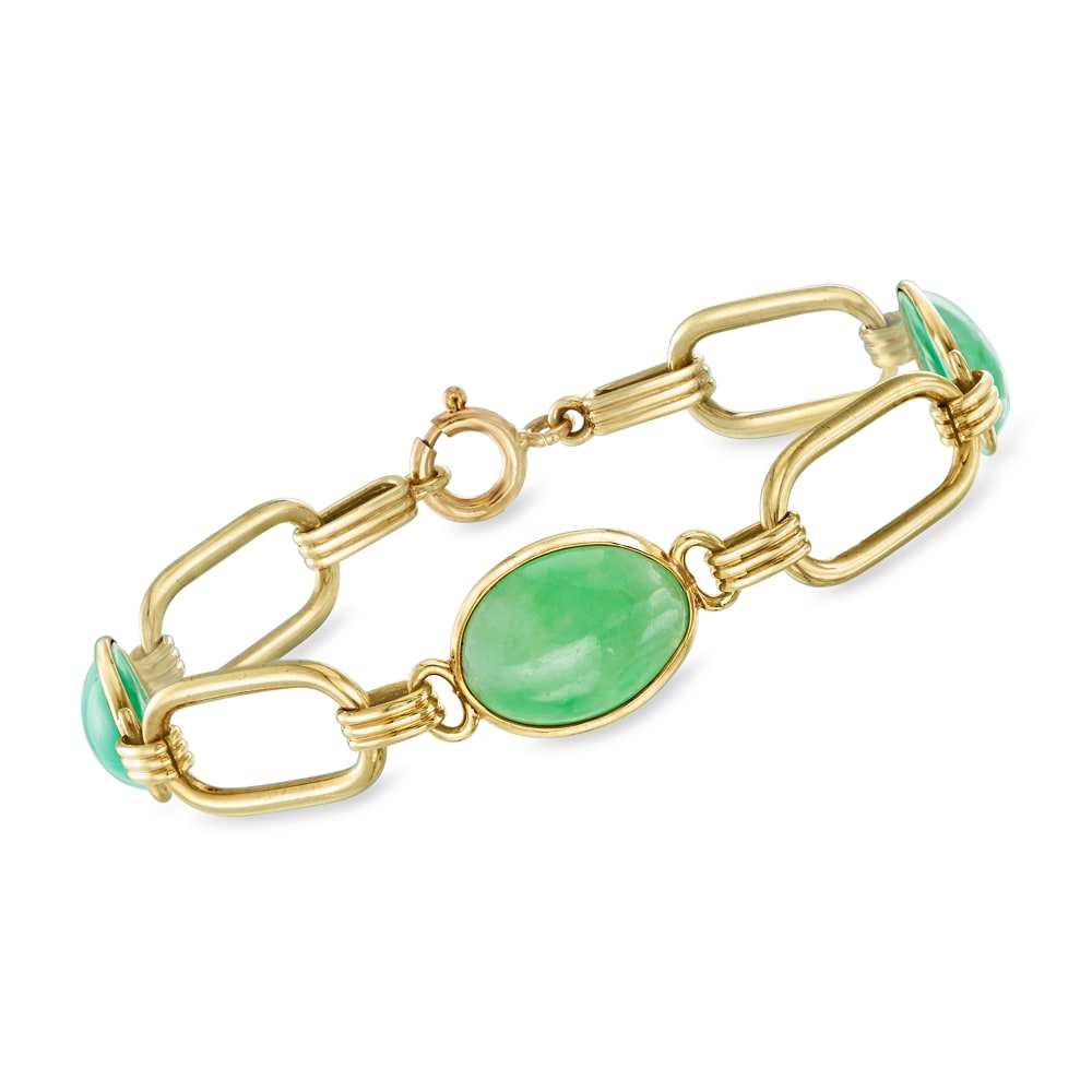 Vintage Jade Bracelet Hinged Bangle Etched Gold Safety Chain Clasp - Etsy