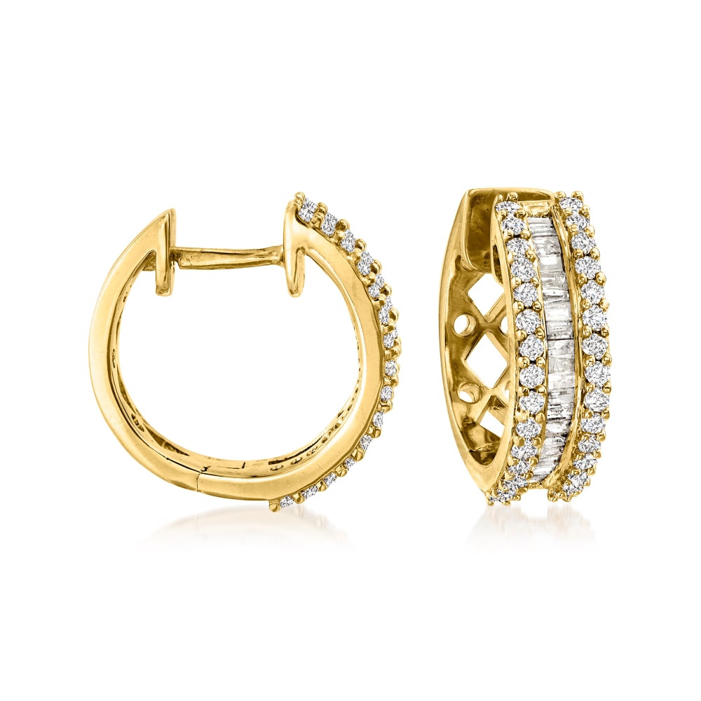 Discover more than 115 1 ct diamond hoop earrings
