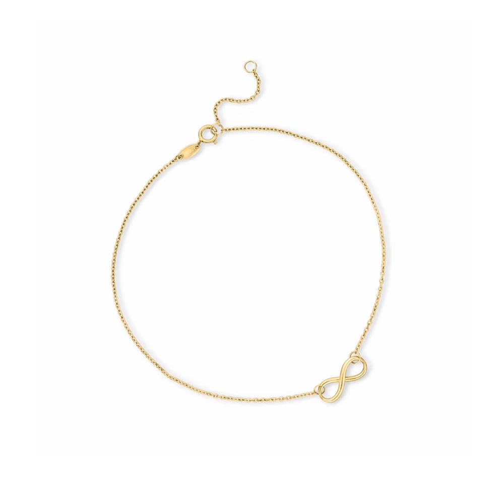 Infinity symbol shop anklet