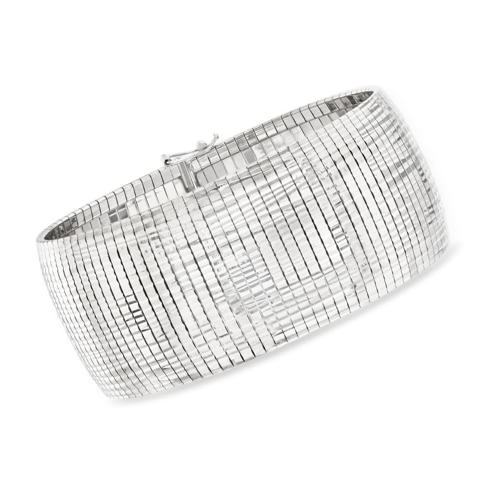 Sterling silver omega bracelet top
