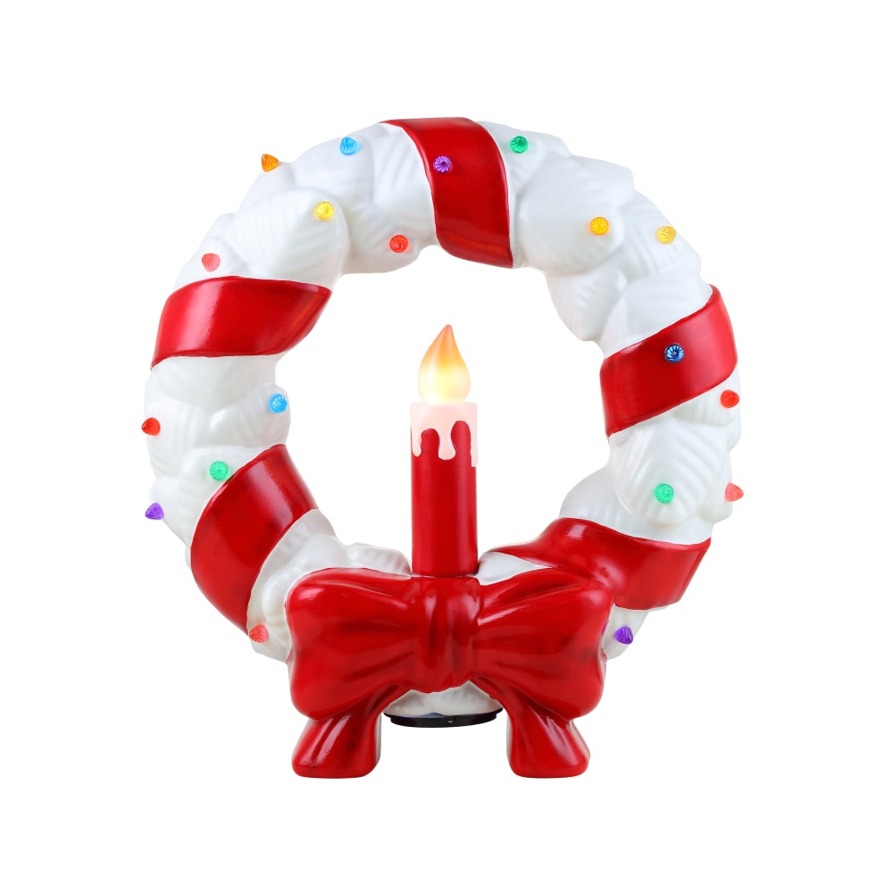 Mr. Christmas White Blow Mold Wreath RossSimons