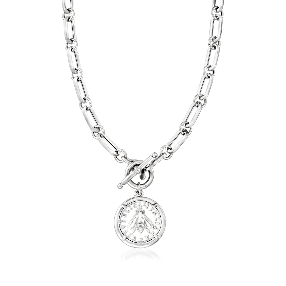 Italian bee coin shop necklace
