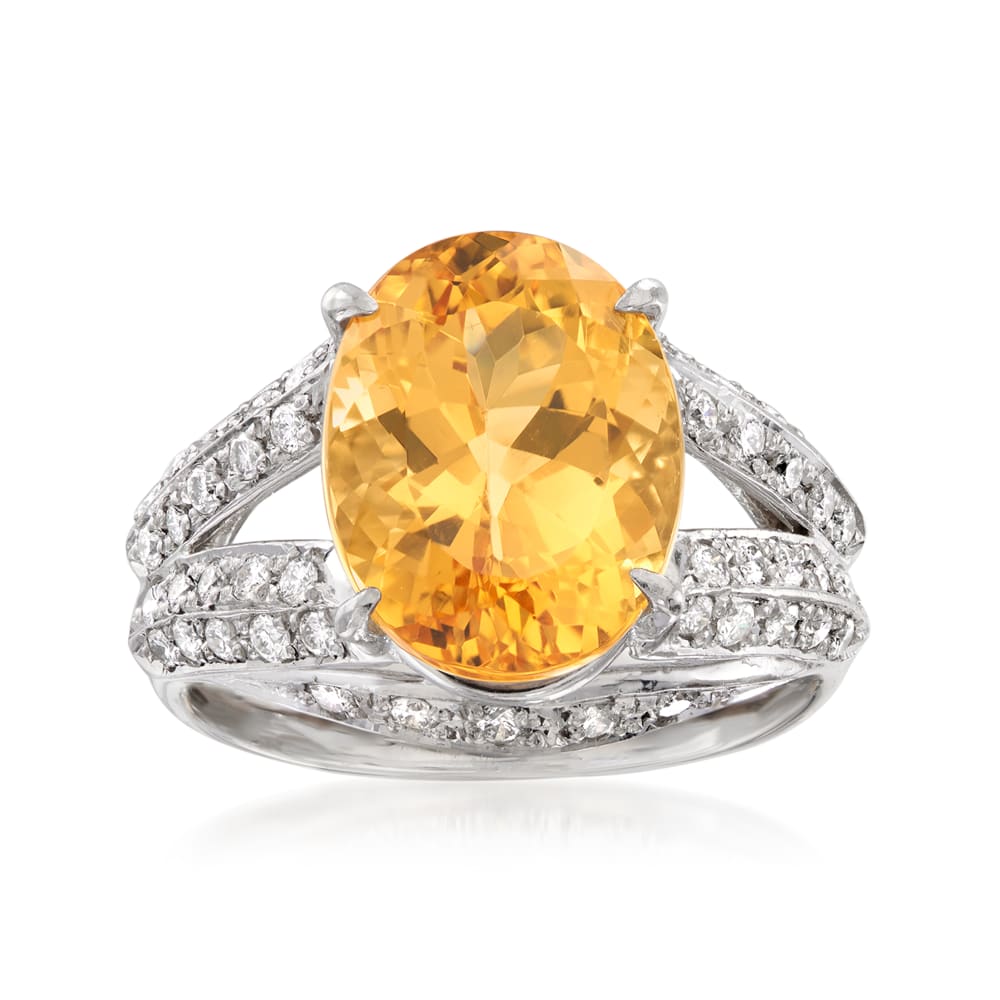 Takshila Gems® Natural Yellow Topaz Ring Lab Certified Adjustable Ring in  Panchdhatu for Men & Women Yellow Topaz Stone Ring (10 Ratti / 9 Carat) :  Amazon.in: Fashion