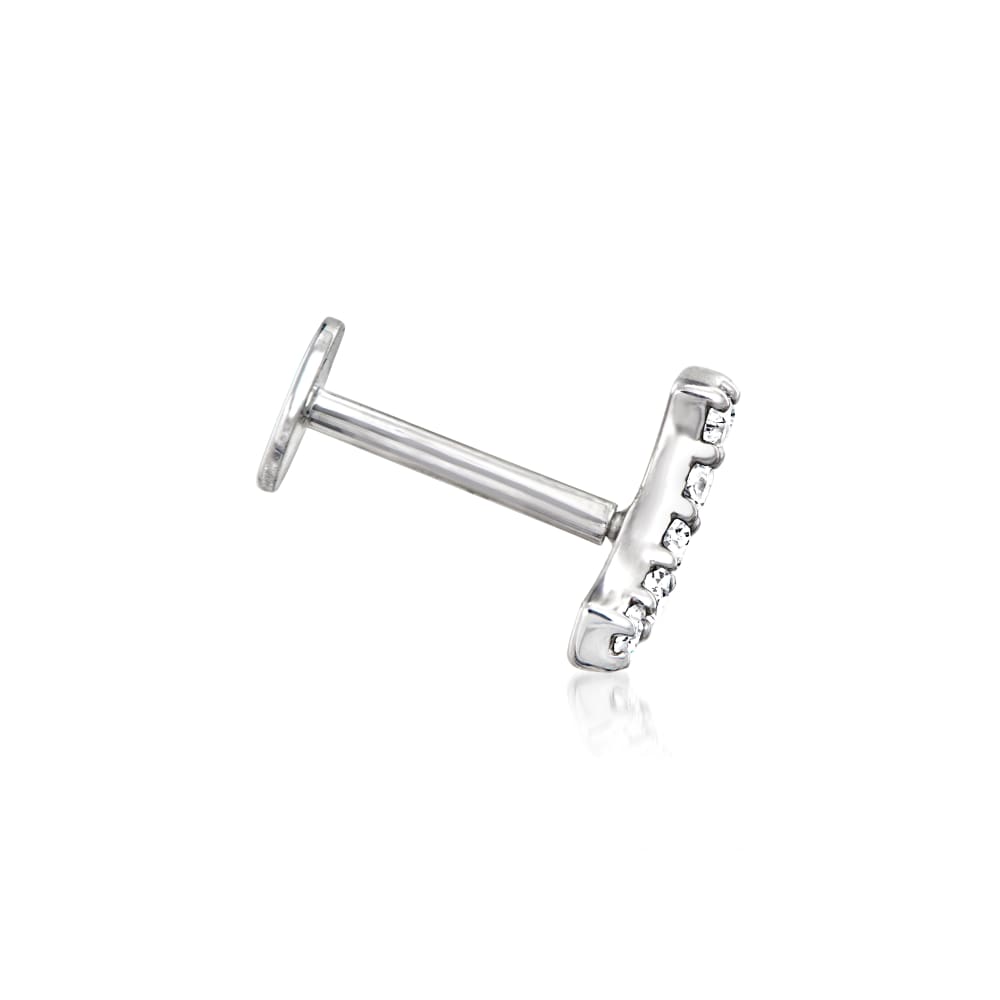 Sterling silver flat back stud earrings