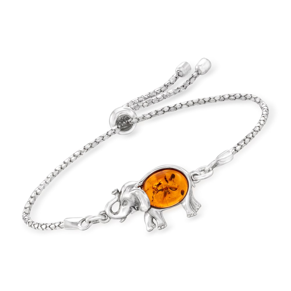 Amber Elephant Bolo Bracelet in Sterling Silver Ross Simons