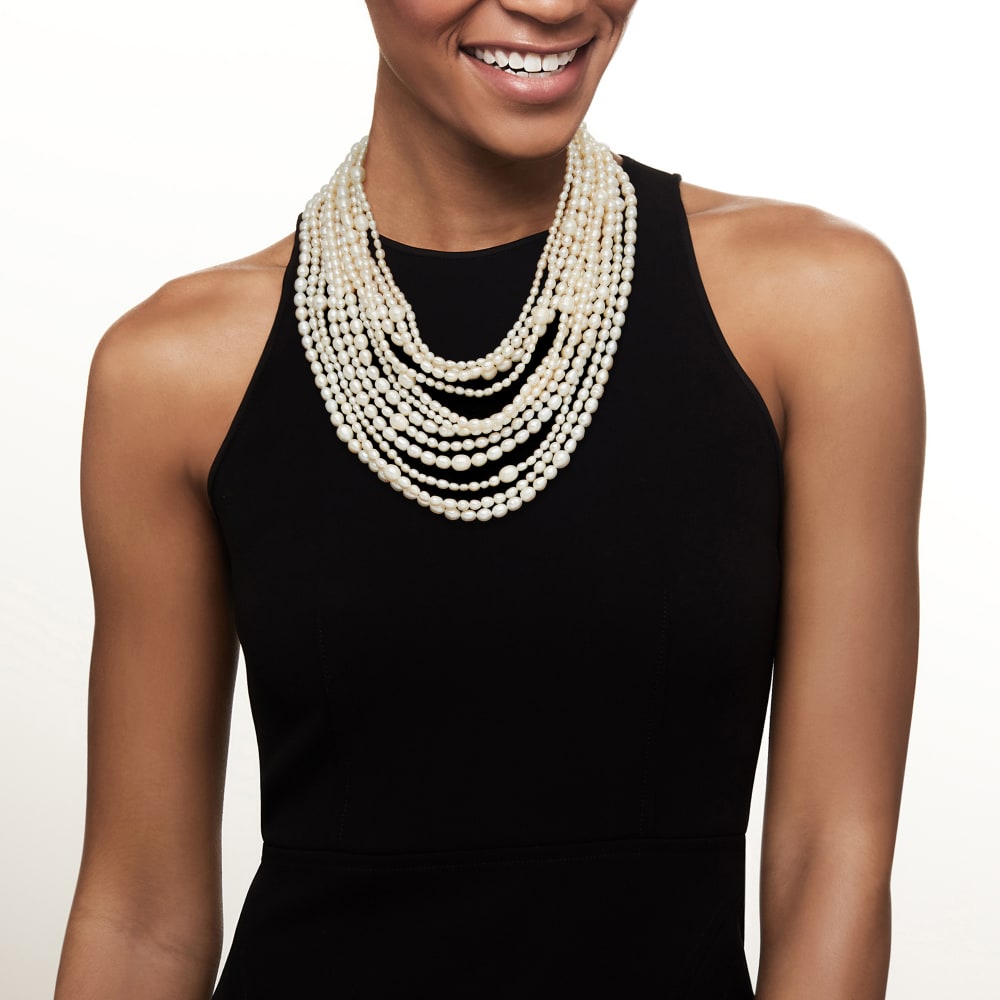 POSEY multi-strand pearl necklace