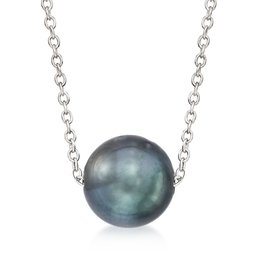Ross simons store black pearl necklace
