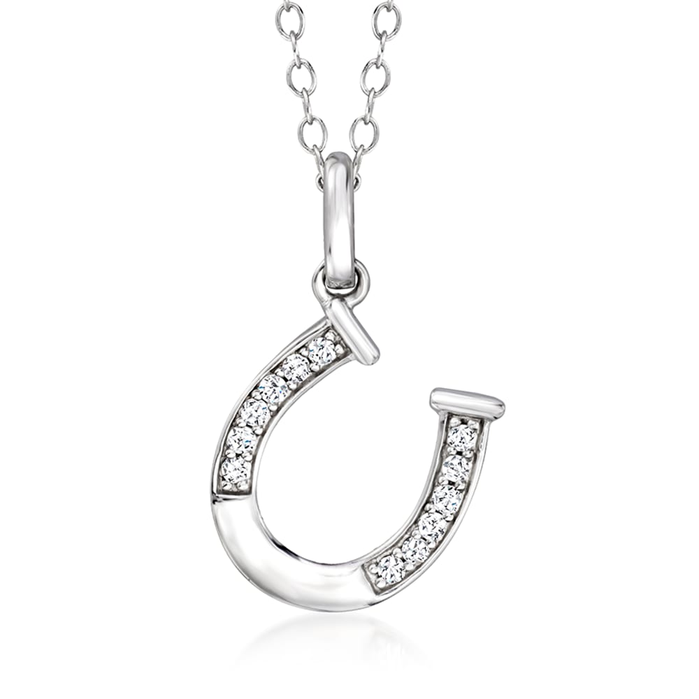 Horseshoe charm deals necklace