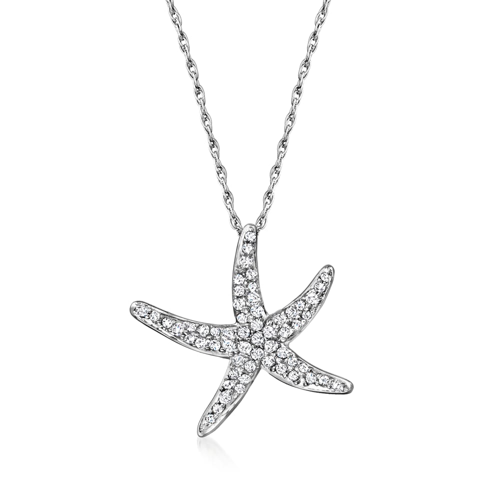 Silver Starfish Pendant, 2