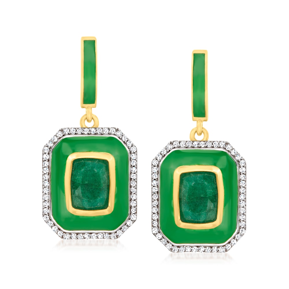 Ross simons cheap emerald earrings