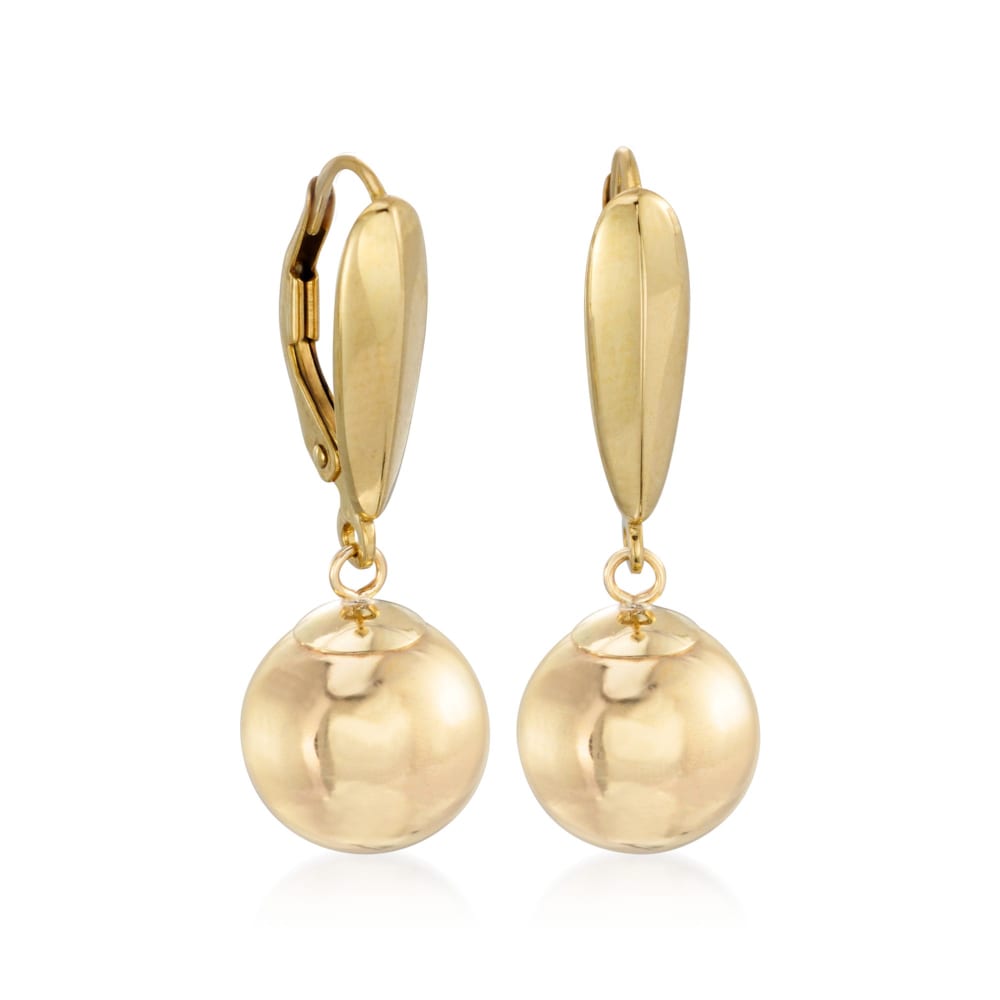 14CT Yellow Gold Antique Diamond Drop Earrings – Curio & Jewel