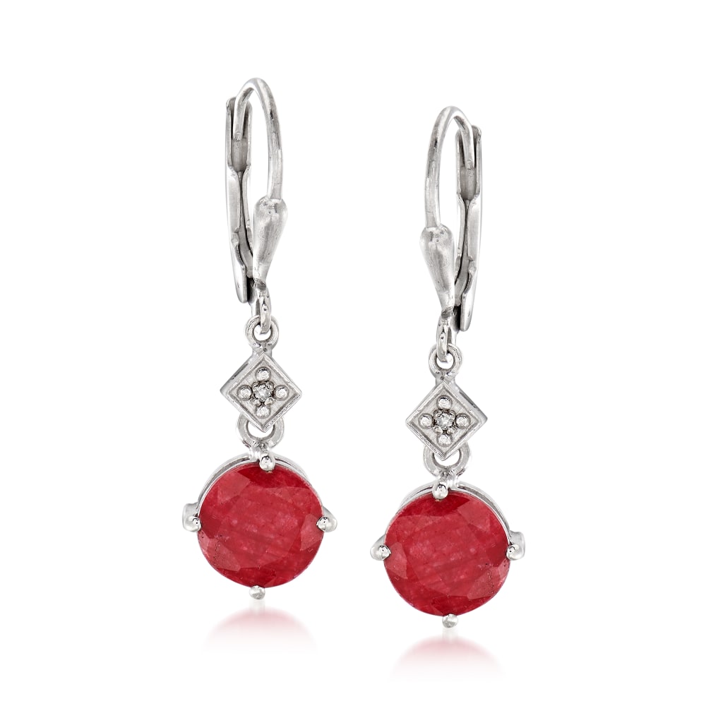 Ross simons ruby shop earrings