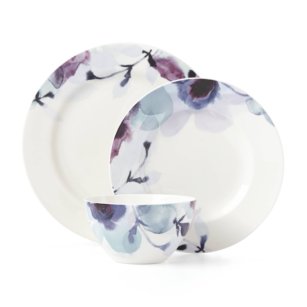 Watercolor dinnerware sales