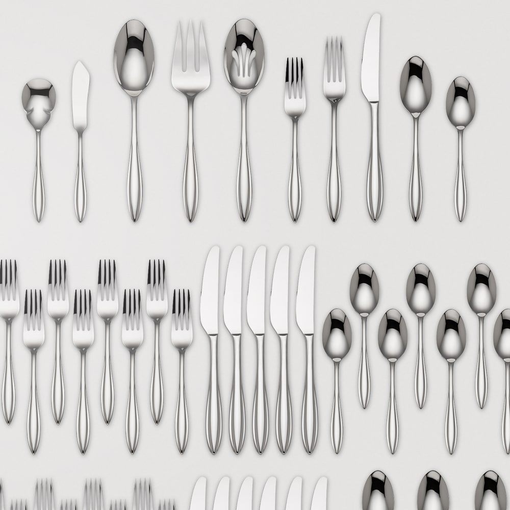 Lenox Sculpt 65 Piece Flatware Set