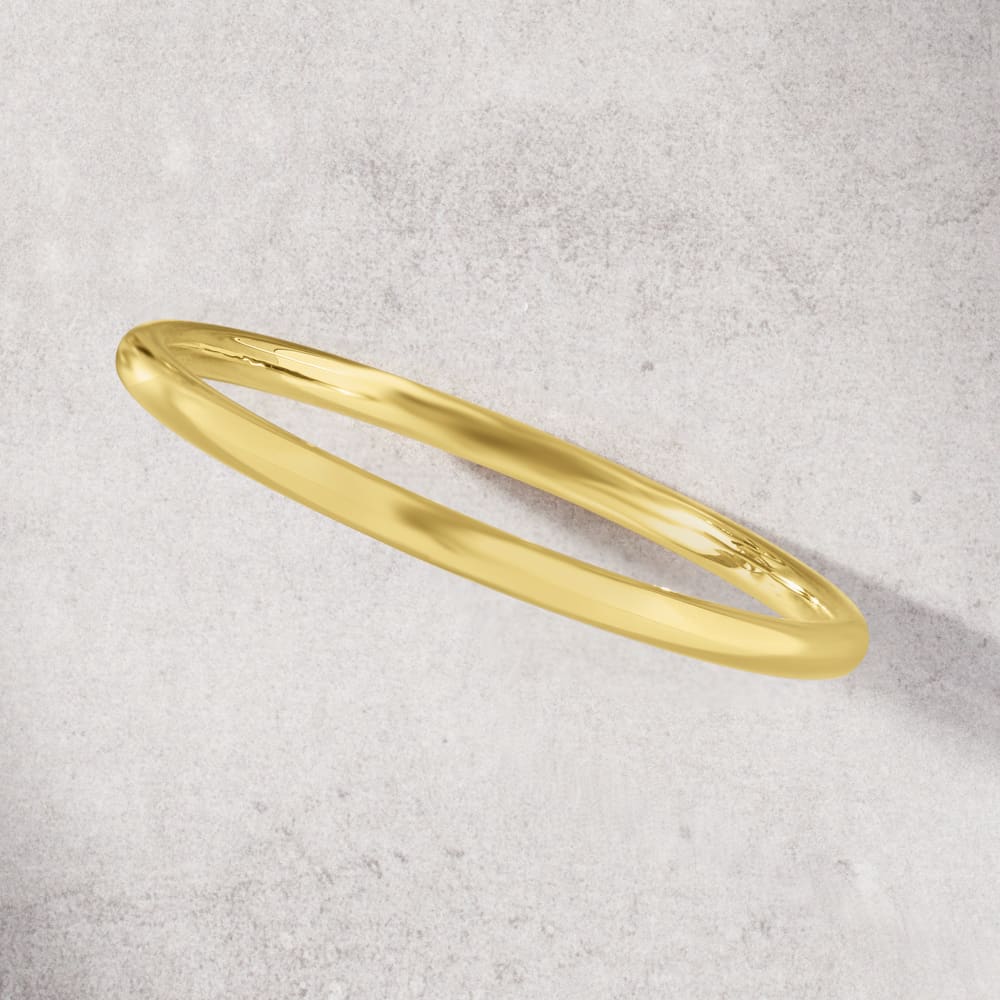 Clear Ecoresin Bangle Style Bracelet with Gold Tone Metallic Foil