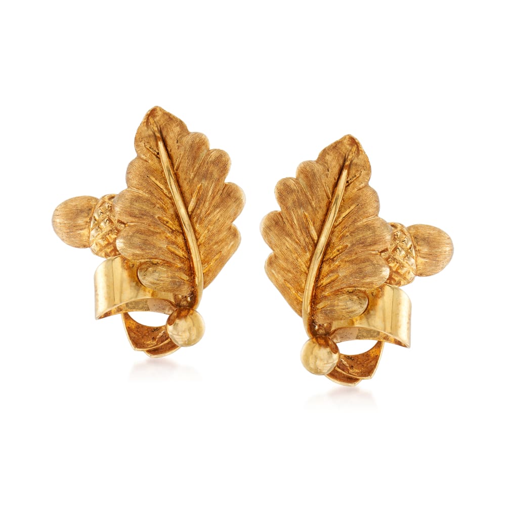 Tiffany discount acorn earrings