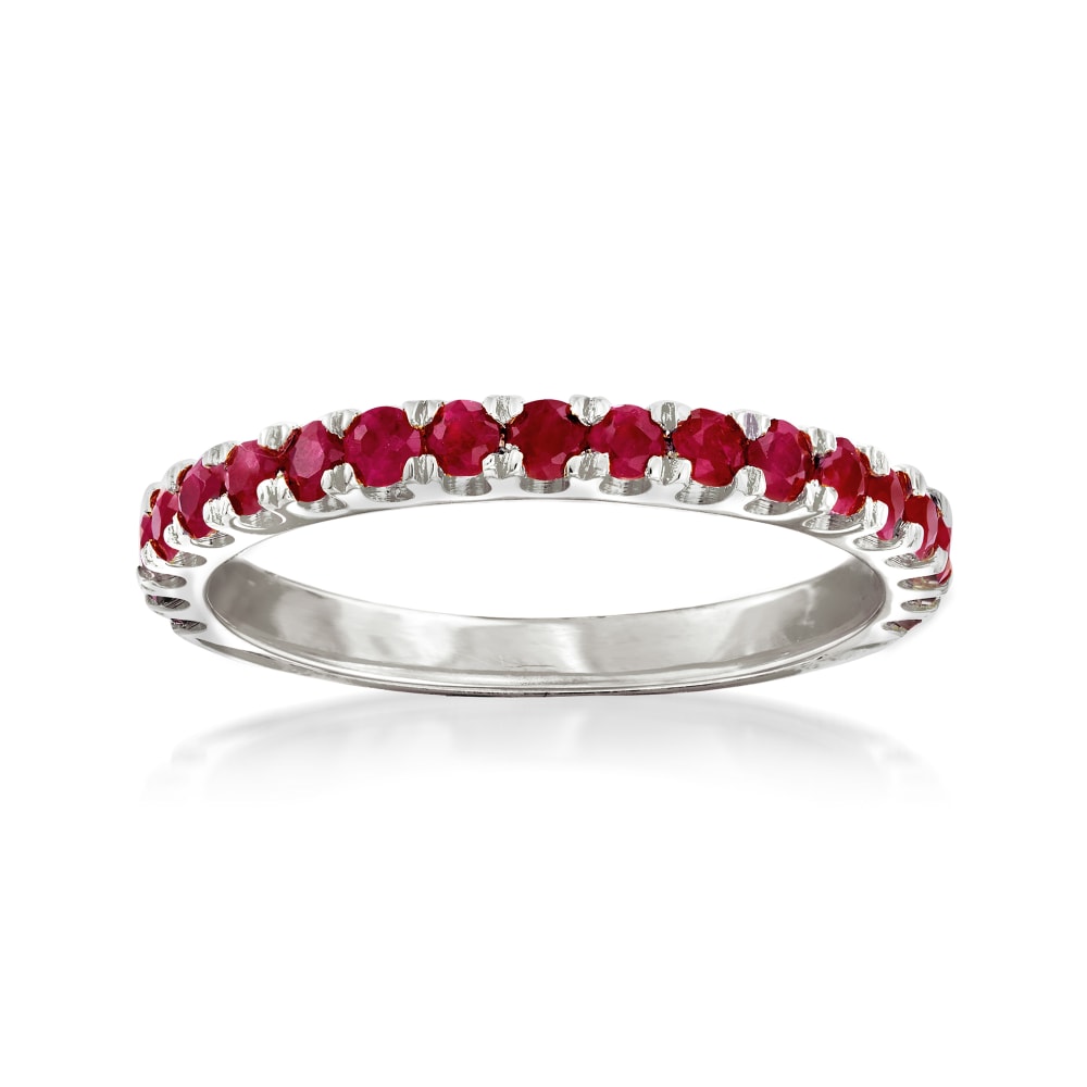.70 ct. t.w. Ruby Ring in Sterling Silver | Ross-Simons