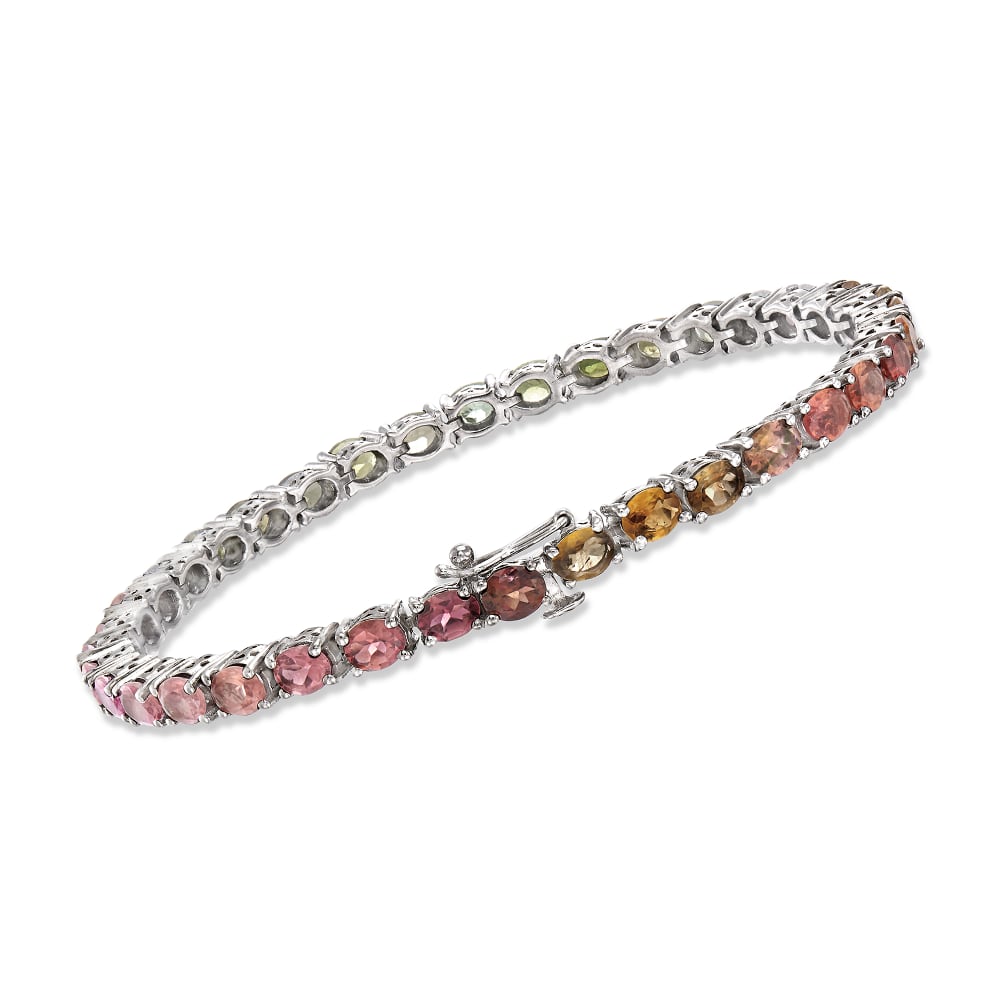 Tourmaline tennis bracelet hot sale