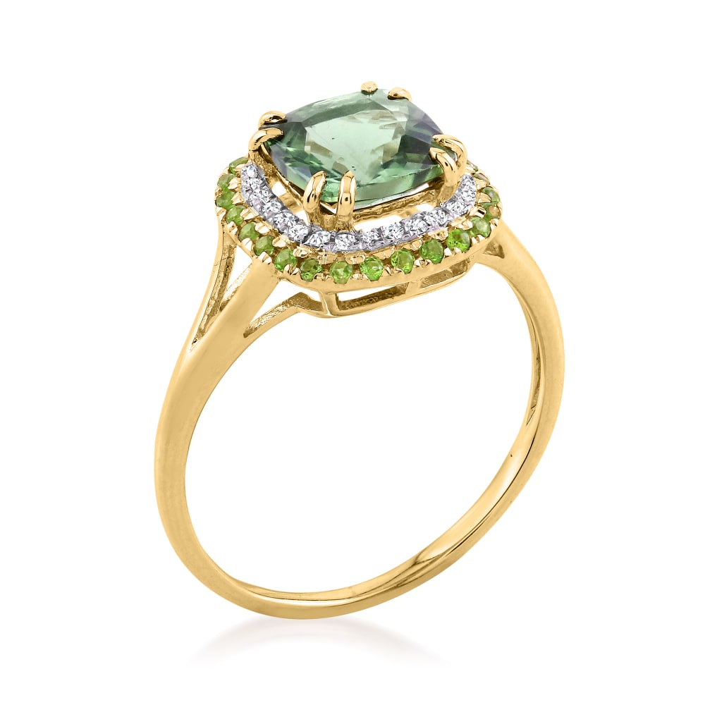 Green apatite cheap ring