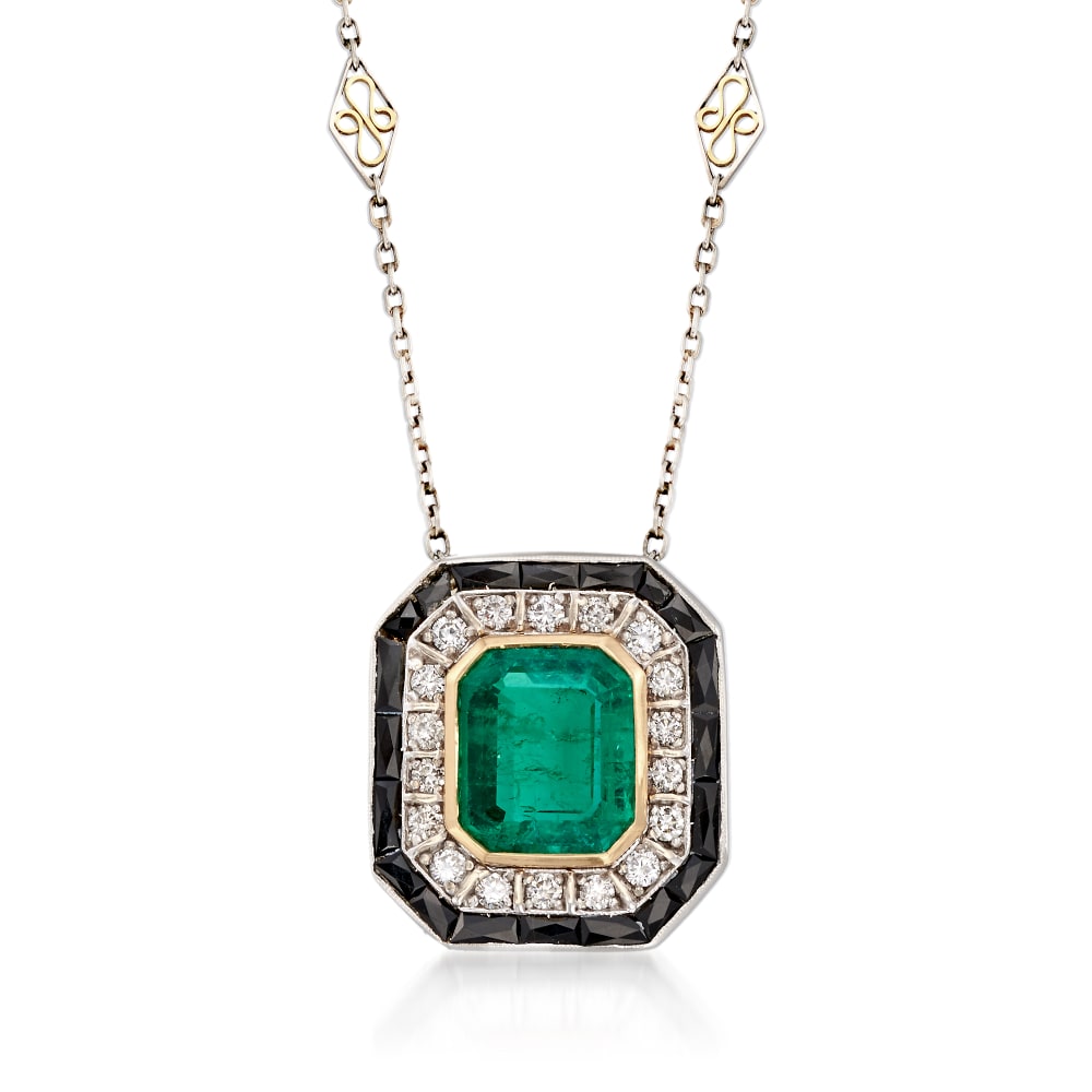 Ross simons emerald store necklace