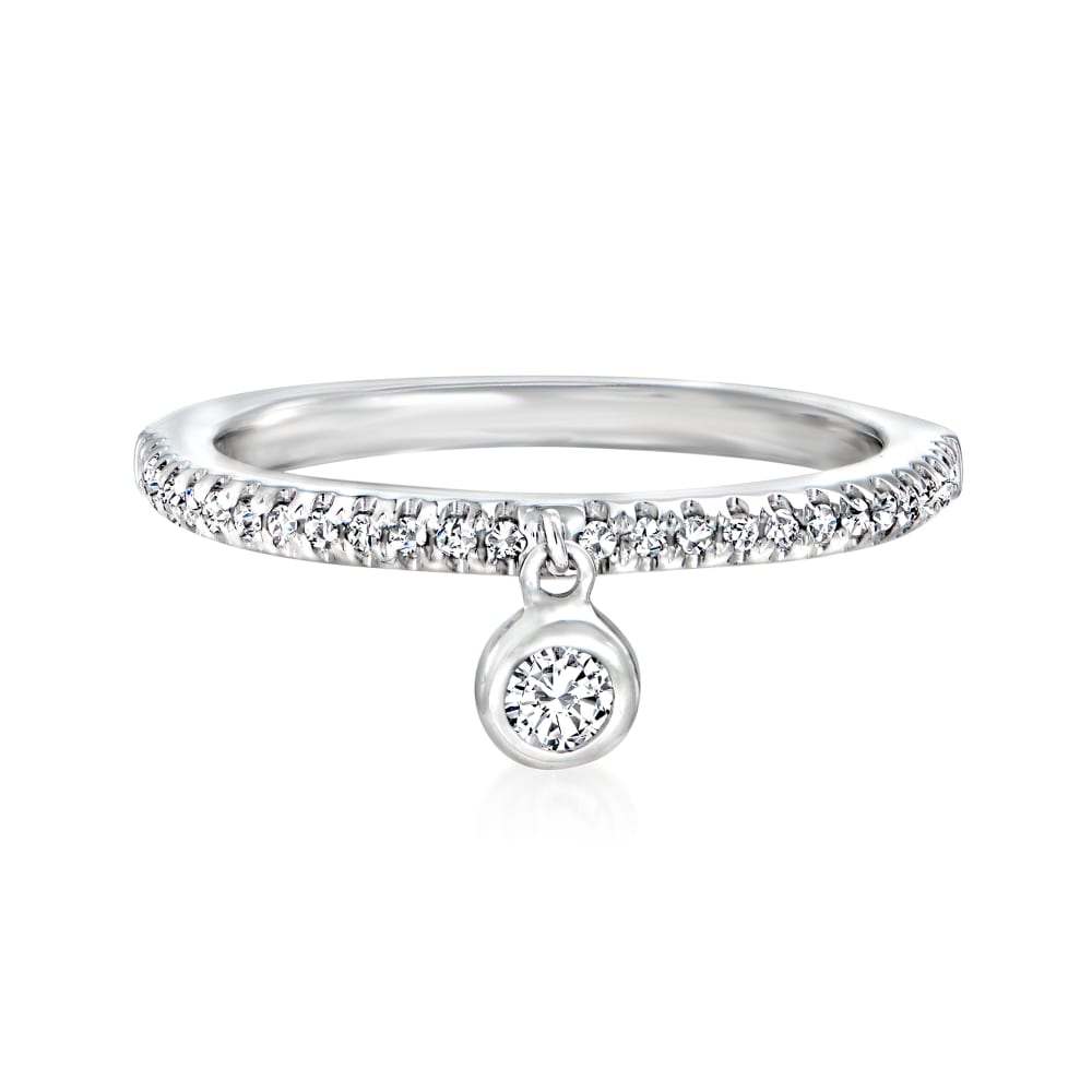 Diamond best sale dangle ring
