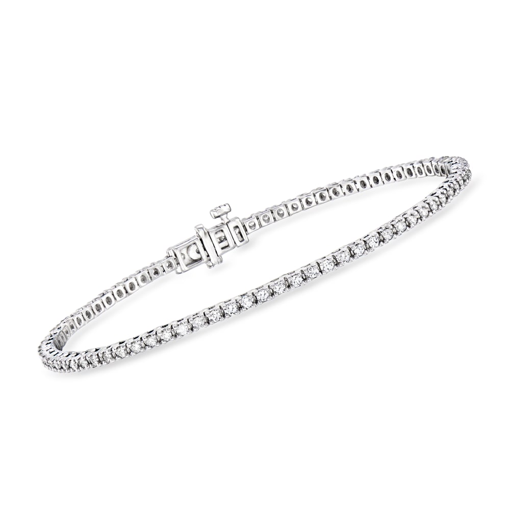 Buy Dainty Tennis Sterling Silver Pull Chain Bracelet by Mannash™ Jewellery