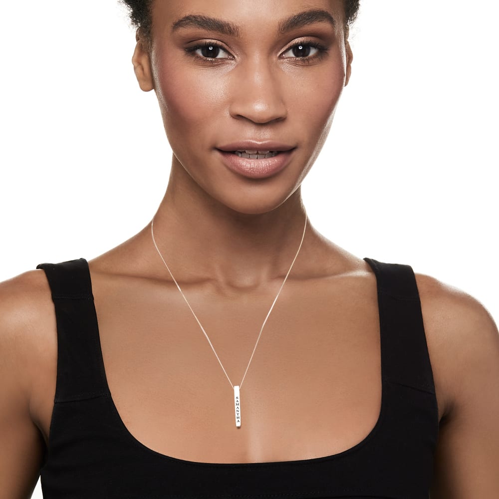 Four sided cheap pendant necklace