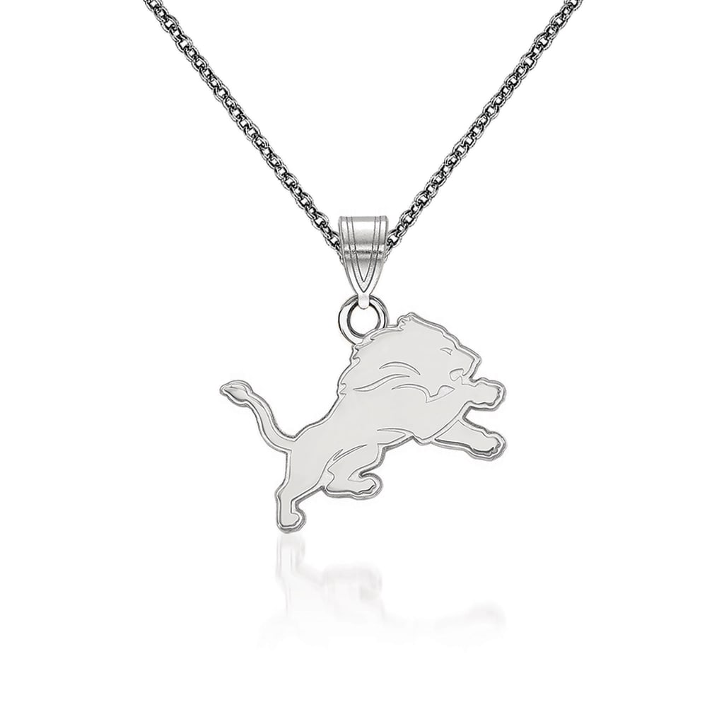 Women's BaubleBar Detroit Lions Paperclip Chain Necklace