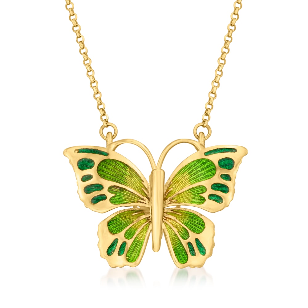 Natural Green Jade Butterfly Pendant Necklace| Alibaba.com