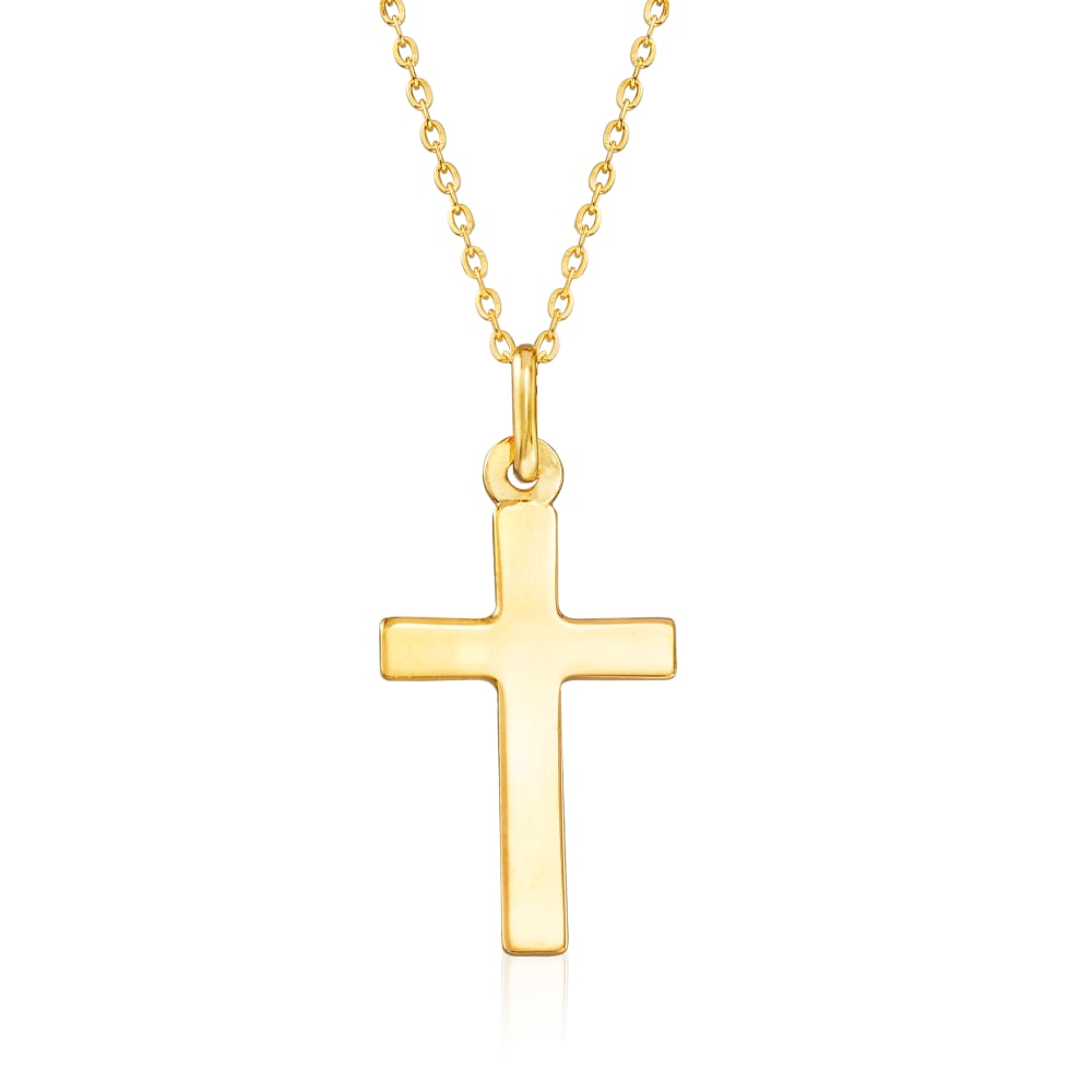 18k Gold Crucifix Necklace Gold Cross Necklace Man Necklace for Man Jewelry  Gold Cross Boyfriend Gift Gift for Him Gift for Boyfriend - Etsy