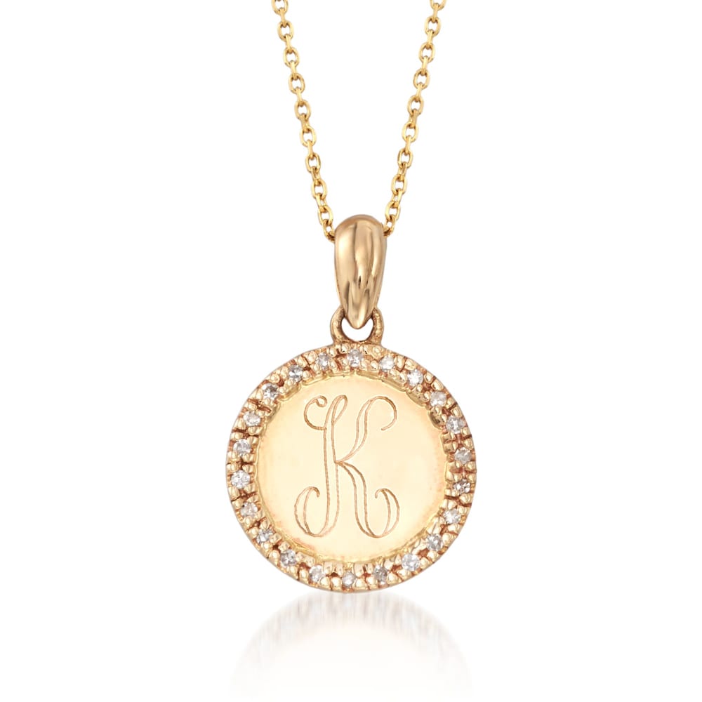 Ross simons initial clearance necklace