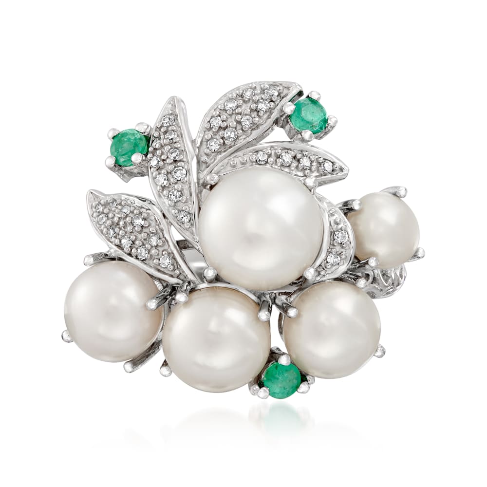 Ross simons pearl top rings