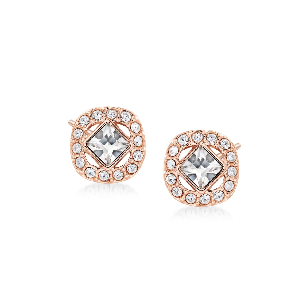 Amazon.com: Swarovski Angelic Square womens Stud Earrings, with Aqua and  White Crystals and Rhodium Plated Setting, an Amazon Exclusive: Clothing,  Shoes & Jewelry
