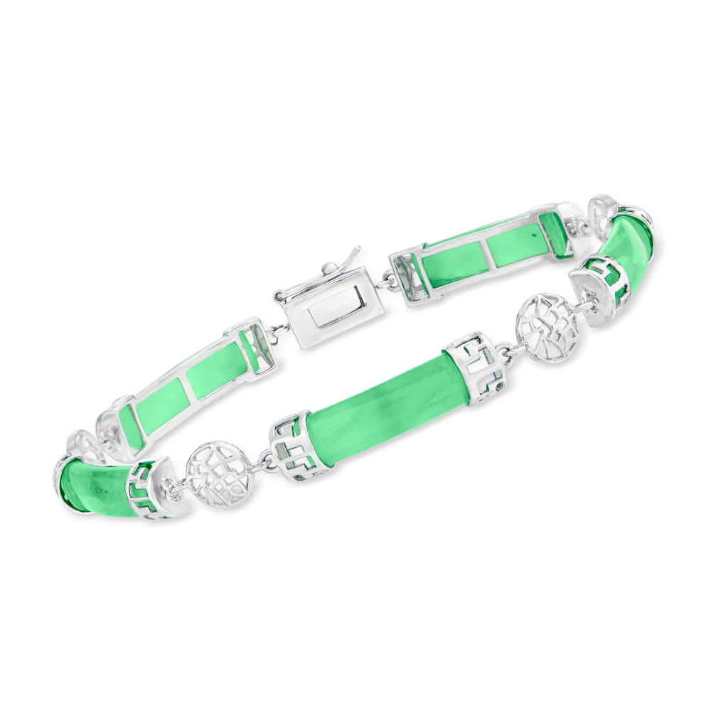 Ross-Simons Good Fortune Jade Bracelet