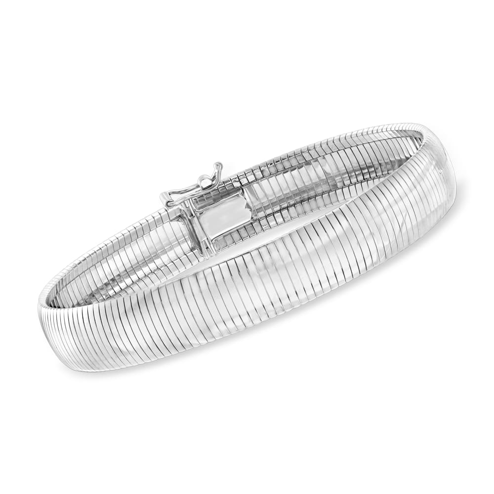 Italian Sterling Silver Omega Bracelet Ross Simons