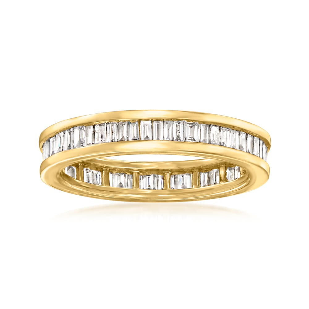 Channel set discount baguette diamond band