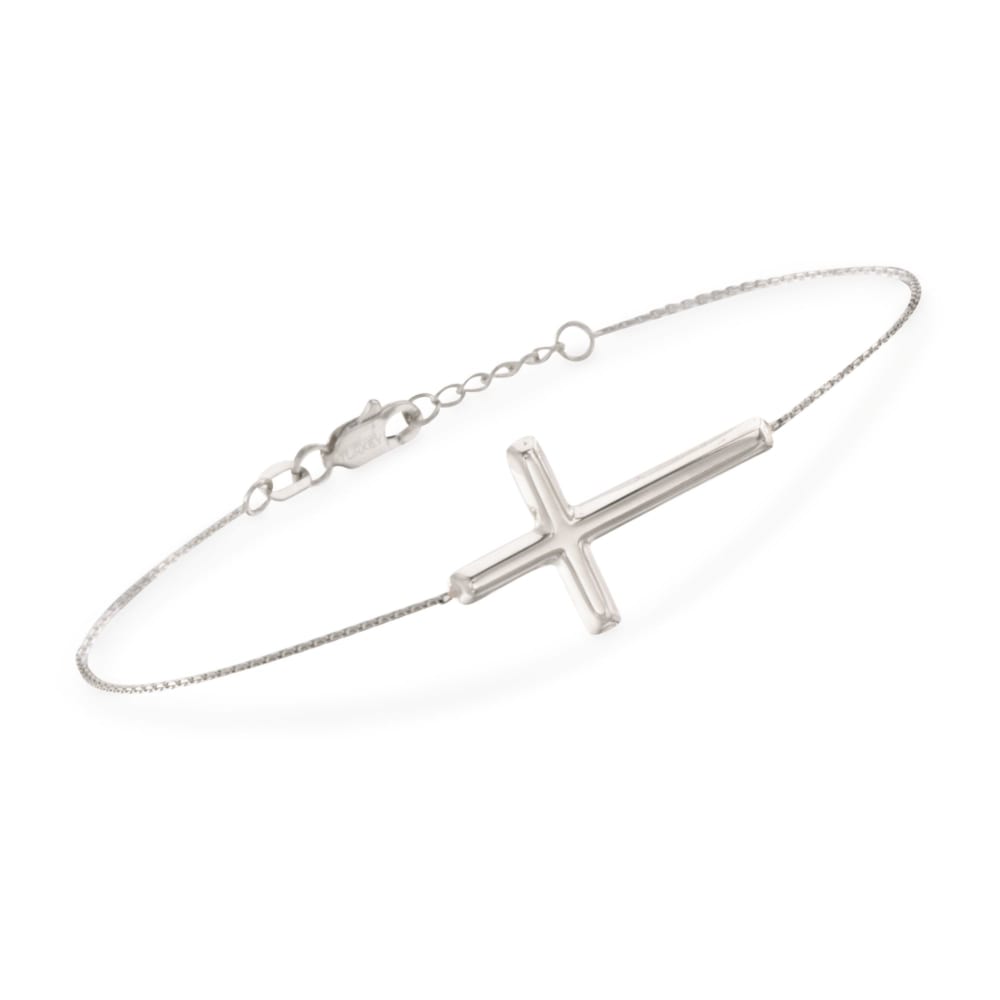 Ankh Cross .925 Sterling Silver Bracelet w. lobster claw – Betterjewelry