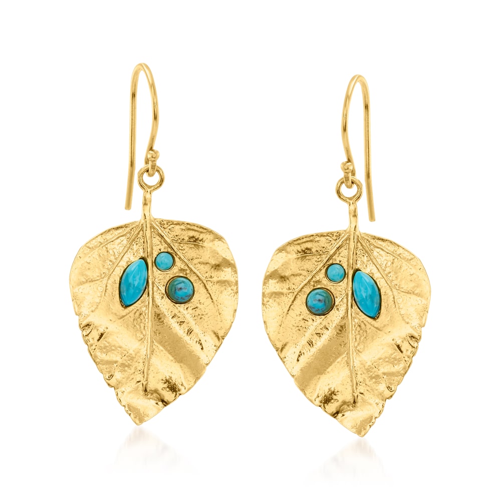 Turquoise Rhinestone Heart and Leaf Shape Earrings – Crystal Treasures Co