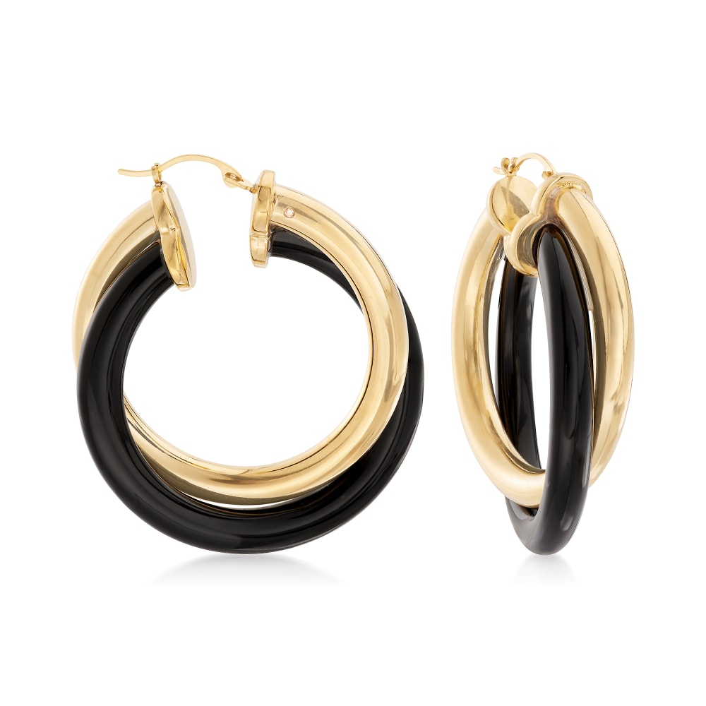 Vnox Punk Black Hoop Earrings for Men Roman Numerals High Quality Stainless  Steel Male Jewelry - AliExpress