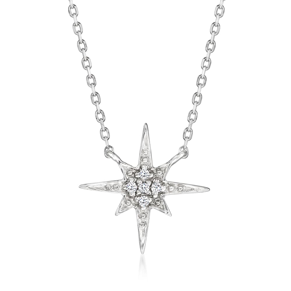North star hot sale necklace diamond