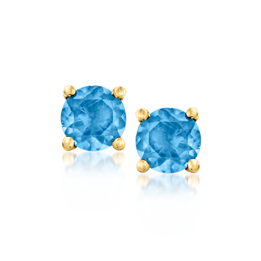 Ross simons shop blue topaz earrings