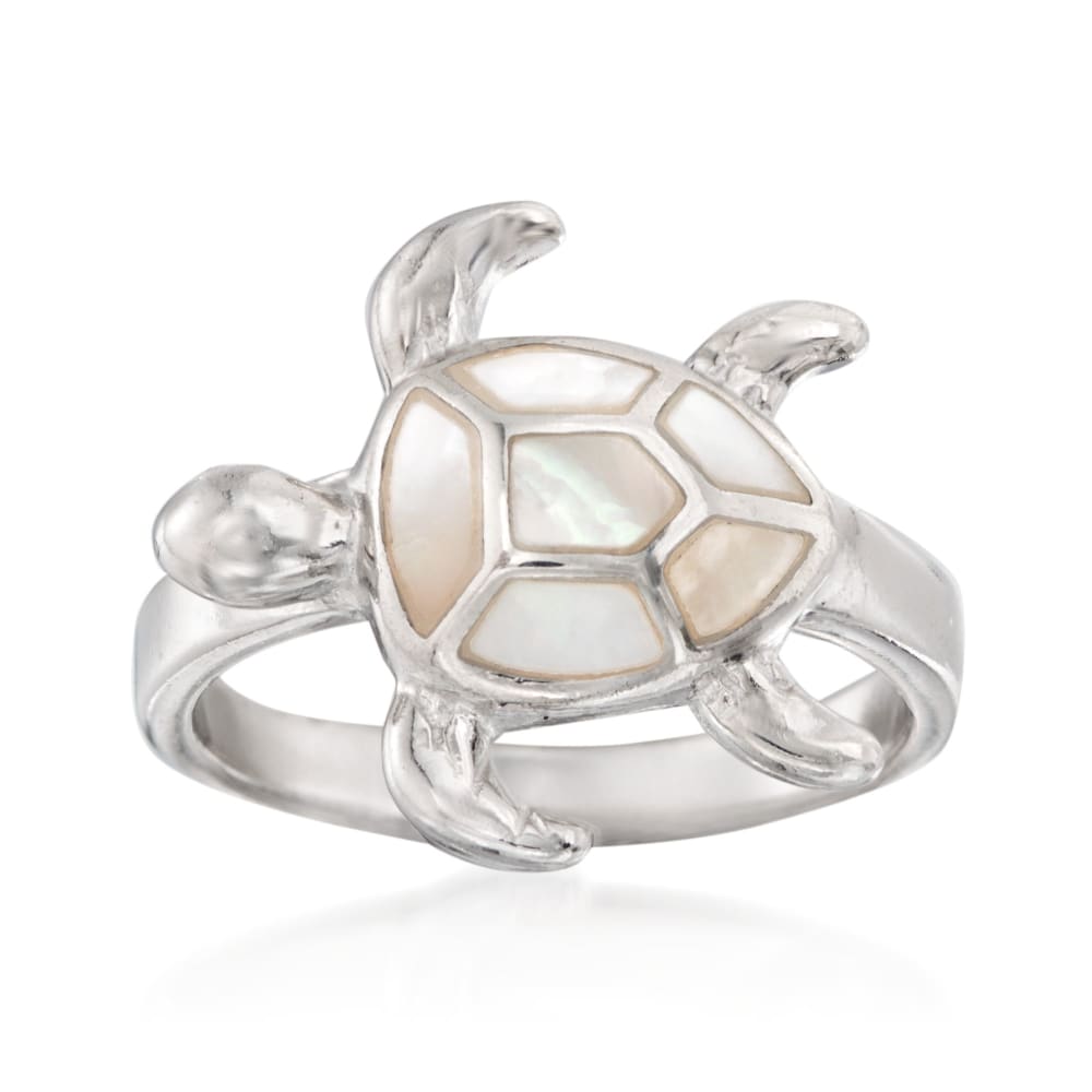 Sterling Silver Turtle Ring, Size Adjustable | Burnie's Rock Shop, Inc.