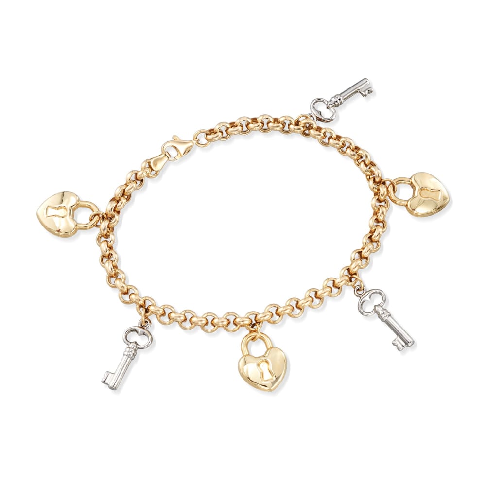 ROSS SIMONS Diamond Cross Charm Tennis Bracelet In Gold Over Sterling  #1487892 | Auctionninja.com