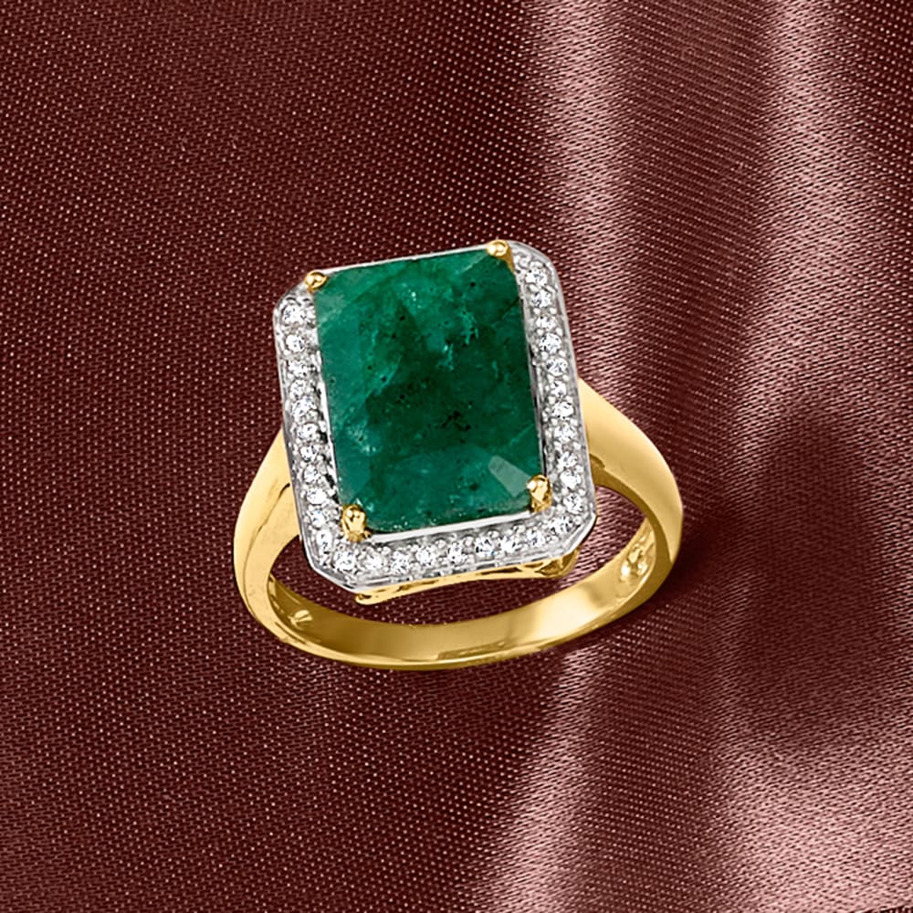 Custom Jewelry by Shulan's ~ MENS ~ Platinum Emerald and Diamond Ring, Price  Call For Price in Fairlawn, OH from Shulan's Fairlawn Jewelers