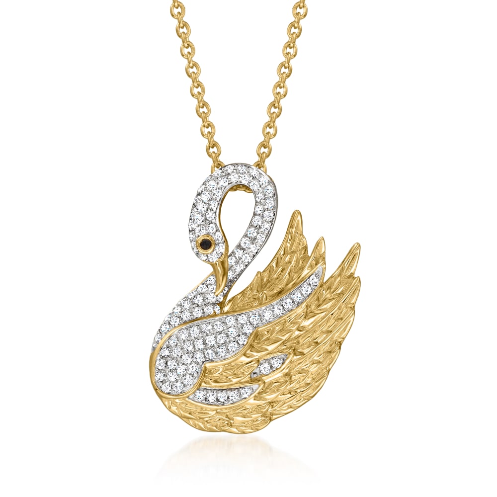 Amazon.com: JEWELEXCESS Diamond Swan Necklace for Women –Diamond Accent Swan  Necklace with .925 Sterling Silver Rope Chain – Wife, Girlfriend, Love  Pendant - Sterling Silver Necklace Gifts for Women : Clothing, Shoes &  Jewelry