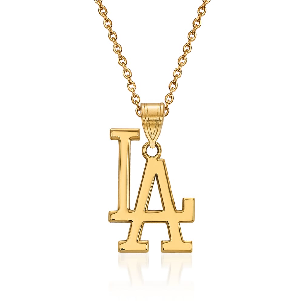 14kt Yellow Gold MLB San Francisco Giants Pendant Necklace. 18